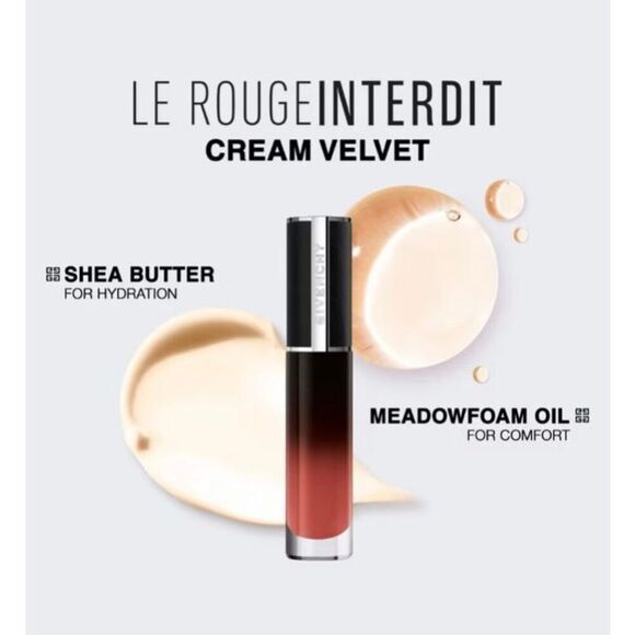 GIVENCHY - NWOT LeRouge Interdit Cream Velvet Lipstick/N15 (Nude Ambre') No Box. - Picture 6 of 16